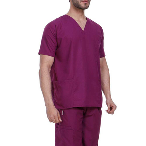 Uniformes médicos personalizados OEM Material duradero de calidad El mejor traje de FIR regular de manga corta para médicos Enfermeras Farmacéuticos - Product Image 5