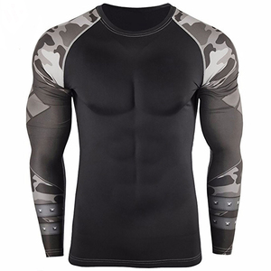 Camiseta Deportiva Compresiva para Hombre, Camiseta Ajustada Elástica para Entrenamiento, Camiseta Deportiva para Fitness, Camiseta Protectora contra Rozaduras - Product Image 6