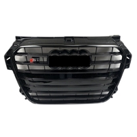 Grille de style RS1 pour Audi A1 S1 8X facelift to RS1 pare-chocs avant grille en nid d'abeille 2013-2015 maille de capot brillant noir et argent