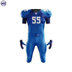 Uniforme de football américain léger 2023 avec conception respirante impression de logo personnalisé manches courtes-ensemble de haute qualité - Product Image 4