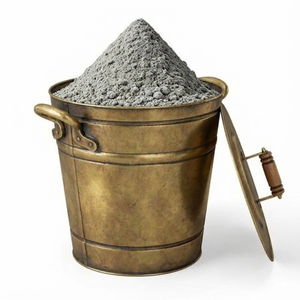 Seau à charbon en fer métallique finition bronze antique, ensemble de cheminée fait main de haute qualité et accessoires, seau à charbon avec poignée - Product Image 2