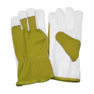 Most Popular Anti-Static Durable Flexible Long <b>Cuff</b> Goat Grain Leather Industrial Safety Gloves Fireproof for Hand <b>Arm</b> - Product Image 5