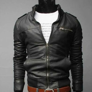 Veste en cuir Veste en cuir de mode pour hommes Veste en cuir de haute qualité fabriquée au Pakistan - Product Image 4
