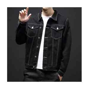 2025 Style mode personnalisé déchiré acide lavage plaine jean manteau streetwear hommes élégant vestes jean à la mode veste en jean pour hommes - Product Image 4