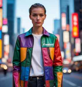 Vestes en cuir véritable sur mesure |   Fabricant professionnel de vêtements de mode, vestes en cuir artisanales de style artiste - Product Image 3