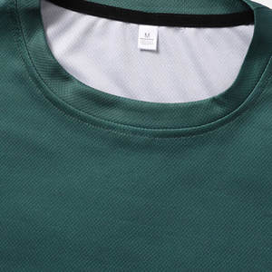 Camiseta de poliéster y algodón de talla 100% para adultos, camiseta transpirable de manga corta, camiseta de verano de alta calidad - Product Image 3