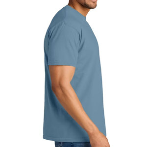 Nouvelle collection de t-shirts pour hommes à manches courtes avec poche et logo sur la poitrine, en coton mélangé de qualité supérieure, idéal pour le style streetwear estival. - Product Image 5