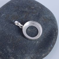 Pendentif à sertissage ouvert vierge 12 mm en argent sterling 925 de haute qualité, tendance, pour cendres, écologique, composants de bijoux en or 14K