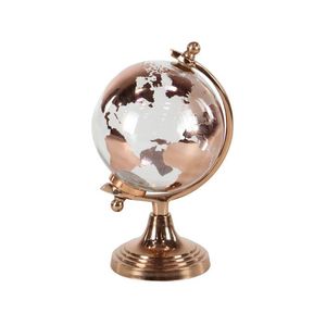 Industrial style metal globe with welded design suitable for rustic cafe decor business lobbies and home offices - Product Image 4