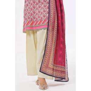 ชุดผ้าชีฟองสีเบจและชมพูแบบ 3 ชิ้น ไม่เย็บตะเข็บ สำหรับผู้หญิง สวมใส่ได้ทุกวัน พร้อมตกแต่งพู่ห้อย - Product Image 2