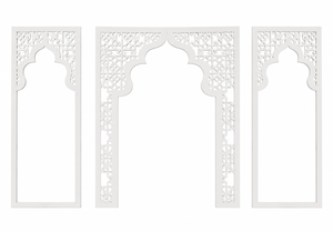 Paneles de fondo de lujo cortados con láser en blanco para escenarios de bodas, pantallas metálicas de moda para escenarios de recepción, fabricante y exportador del Reino Unido. - Product Image 6