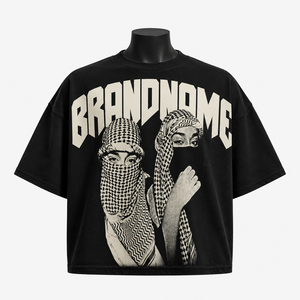 Camiseta Gráfica Vintage Extra Grande Personalizada, Camiseta Urbana de Algodón, Moda Urbana, Unisex, Fabricante OEM ODM - Product Image 1