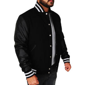 Premium Wool Blend Varsity Jacket Men | Custom Letterman Baseball Jacket | PU Leather Sleeves Retro College Style <b>Coat</b> - Product Image 2