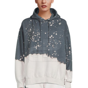 เสื้อฮู้ดผู้หญิงขนาดใหญ่พิเศษพร้อมกระเป๋าด้านหน้าและเชือกผูกสำหรับสวมใส่สบายสไตล์สตรีทแวร์ - Product Image 1