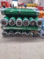 Rouleaux de bâche en PE robuste 200 g/m² imperméable, stabilisée aux UV, résistante aux déchirures, style uni pour couverture agricole