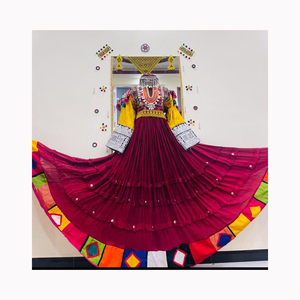 Vestidos de mujer afganos a la moda para mujer manga larga kameez hermosa combinación de colores vestido tradicional afgano a la venta - Product Image 3