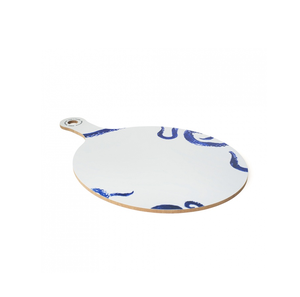 Planche à découper imprimée et en bois pour viande et fruits Couverts de légumes/fromage personnalisés Planche à découper forme ronde - Product Image 3