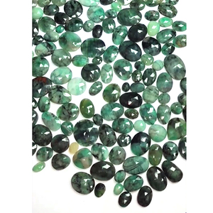 Esmeralda zambiana natural 3mm 4mm 5mm cabujón redondo 150 CTS lote Iroc ventas alta calidad Esmeralda cabina redonda piedras preciosas sueltas - Product Image 1