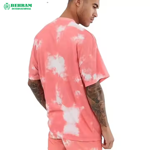 Nouvel Arrivage T-shirt Homme Uni Écologique 100% Coton Col Rond Coupe Ample Épaules Tombantes Décontracté - Product Image 2