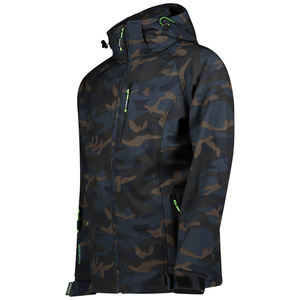 Chaqueta cortavientos Softshell de ajuste moderno con capucha y cremallera Premium con estilo para hombre, chaqueta clásica a prueba de viento al por mayor - Product Image 3