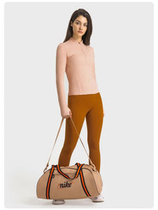 Haut athlétique à fermeture éclair pour femmes, chemise d'entraînement à manches longues et coupe ajustée, séchage rapide, yoga, course à pied, vêtements de sport extensibles, vente en gros - Product Image 4