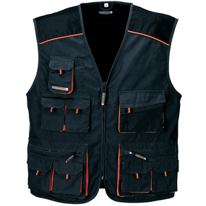 Chaleco de pesca TERRATREND talla 48 gris oscuro/negro/naranja - Product Image 2