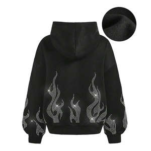 Sudadera con Capucha de Diseño Superior 2026, Duradera, Fácil de Usar, Ligera, de Calidad Superior, Hecha a Medida, Informal para Hombre, con Pedrería - Product Image 3