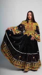 Trajes tribales de estilo afgano para mujer, cómodos, personalizados, de alta calidad, vestido afgano Kuchi, superventas, cordones de diseño bordado - Product Image 3