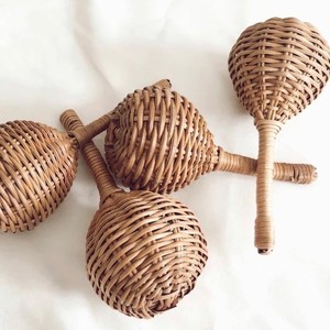 Sonajero de ratán en forma de pera para bebé, mordedor 100% Natural, juguete para bebé pequeño seguro y respetuoso con el medio ambiente, juguetes hechos a mano para niños - Product Image 5