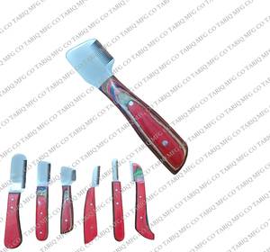 Recién llegado, cuchillos peladores de acero inoxidable para el cuidado de mascotas, mango ergonómico de madera para perros y gatos, depilación TARIQ MFG CO - Product Image 4