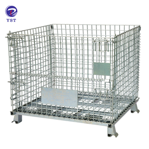 Alambre soldado de Metal y acero almacenamiento plegable apilable de Zinc <span class=keywords><strong>Pal</strong></span>é - Product Image 3