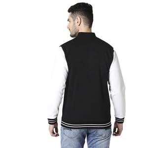 Chaqueta de Hip Hop Personalizada para Hombre, Estilo Streetwear, Tejido Jacquard, Tipo Varsity, Tallas Grandes, Cuello Alto, Impermeable, con Cierre - Product Image 6