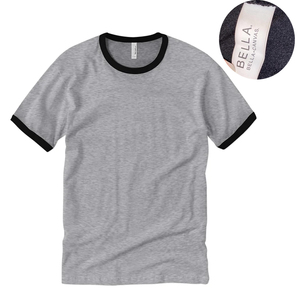 Bella toile doux classique sonnerie t-shirts t-shirts à manches courtes doux demi manches Style et col rond sonnerie t-shirts - Product Image 3