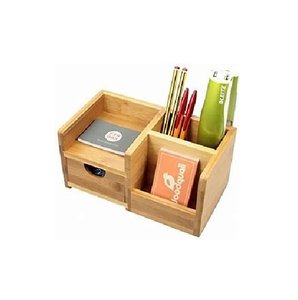 Luxury Wooden Pen Stand Organizer Smooth Polished Multi Slot Storage for Office <b>Desk</b> Home <b>Study</b> Stylish and Practical - Product Image 6