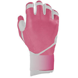 Best Selling Customized Pink White Colour Long Cuff Durable Breathable Baseball Batting Gloves for Professional Baseball <b>Games</b> - Product Image 4