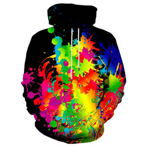 Sudadera con Capucha Estampada en 3D de Alta Calidad a Precio de Mayoreo, Corte Regular, Informal, de Invierno, para Hombre, Mezcla de Algodón, en Oferta - Product Image 3