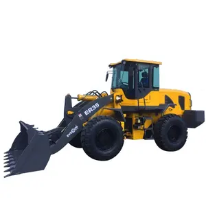 Chinese Everun ER35 3.5t Earth-Moving Machinery Construction Farming Bucket small articulating loader buy wheel loader for Sale