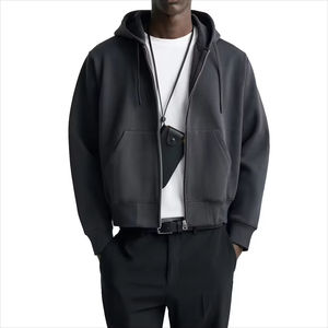 Sudaderas con Capucha Personalizadas 2025 para Hombre, Cierre de Cremallera, Color Sólido, Otoño Invierno, Alta Calidad, Ligeras, Poliéster/Algodón 360g, Tejidas - Product Image 2