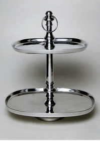 แท่นวางเค้กทรงสี่เหลี่ยมขัดเงาอลูมิเนียมสีเงินขนาด12นิ้วสำหรับวางบนโต๊ะเค้กในปาร์ตี้สินค้ามาใหม่ - Product Image 4