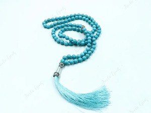 Muslim Rosary Tasbeeh Counter Jewelry India Exporter <b>Top</b> Quality Handmade Tasbeeh Tasbih 108 Beads <b>Turquoise</b> Prayer Rosary Stone - Product Image 3