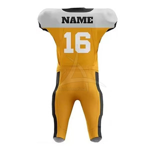 Uniforme de Fútbol Americano de Manga Corta Transpirable, de Alta Calidad, Ajuste Cómodo, Diseño Personalizado para Práctica, Gran Venta - Product Image 3