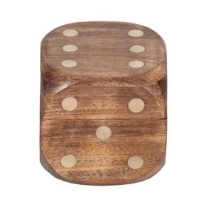 Juego de dados de madera artesanal, perfecto para juegos de mesa, noches de rol, enseñanza de matemáticas y habilidades de probabilidad para familiares y amigos. - Product Image 2