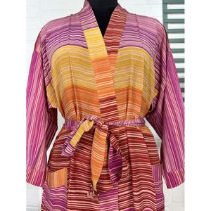 Kimono Vintage de Seda Crepé, Bata Suave y Cómoda, Ropa de Dormir Ligera y Lujosa, Regalo Perfecto de Verano para Mujer - Product Image 2
