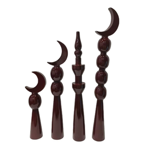 Bois rustique Eid Ramadan décorations islamiques Accents de décoration de fête faits à la main pour les maisons musulmanes modernes - Product Image 1