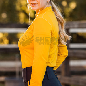 Chemise de cyclisme pour femme à compression extensible dans quatre directions, avec doublure thermique, évacuation de l'humidité et maintien de la chaleur, pour une flexibilité optimale - Product Image 5