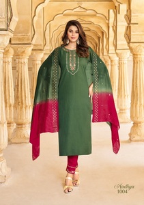 Nueva colección Heavy Chin on With Bordado work Kurtis set para mujer - Product Image 6