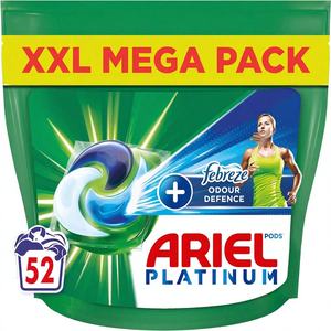 Cápsulas Ariel Platinum ® Cápsulas de detergente líquido para ropa, 52 lavados, con Touch of Febreze Odour Defense, extra quitamanchas - Product Image 2
