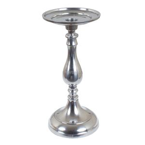 Pilar de candelabro tradicional Soporte de vela de aluminio portavelas votivo Vela Fiesta DE BODA votiva - Product Image 1