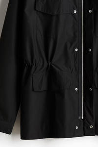 Veste coupe-vent en nylon pour l'extérieur pour hommes Logo personnalisé Doublure en maille thermique Polyester Soft Shell Full Zip Button up Hoodies Jackets - Product Image 5