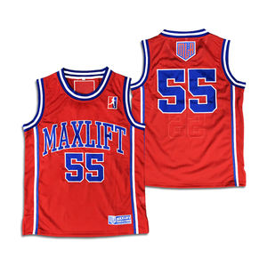 Conjunto de Uniforme de Baloncesto Personalizado al por Mayor, Conjunto de Equipo con Impresión Digital, Secado Rápido, Transpirable, 100% Poliéster, Camiseta de Baloncesto sin Mangas - Product Image 1